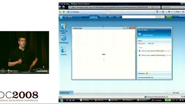 PDC 2008 Live Services FeedSync and Mesh Synchronization Services смотреть онлайн