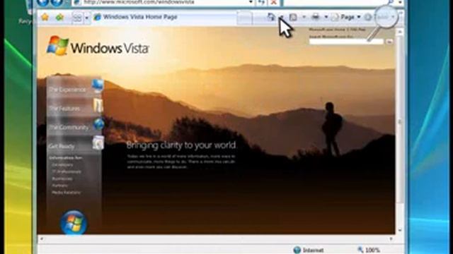 Windows Vista Demos - Internet смотреть онлайн