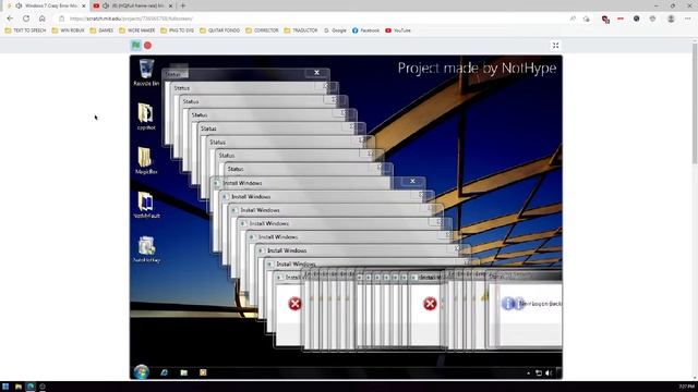 Windows 7 Crazy Error in Scratch смотреть онлайн