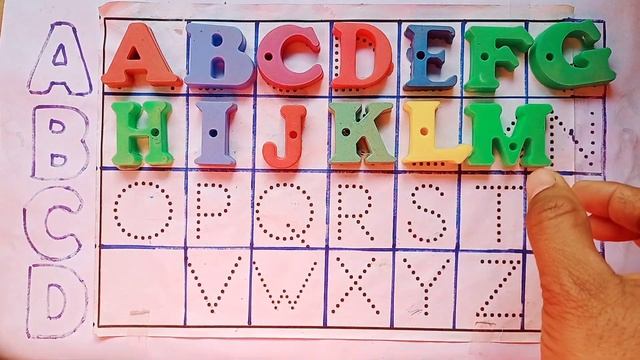 ABCD in English| A to Z English Alphabets abcd|a for apple b for ball| dotted ABC track|40 смотреть онлайн