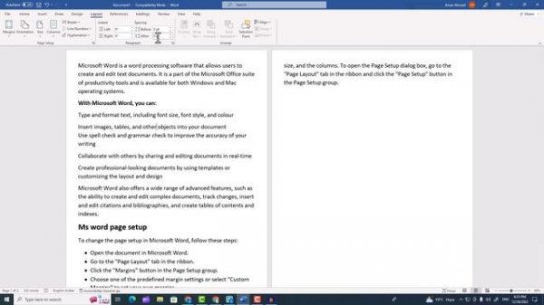 Ms word page setup | Master Microsoft Word Page Setup in 5 Minutes