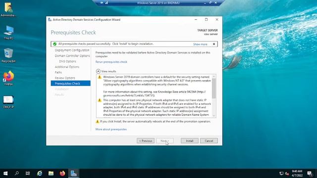 Windows Server 2019 AD Configure,user create,client add & user login смотреть онлайн