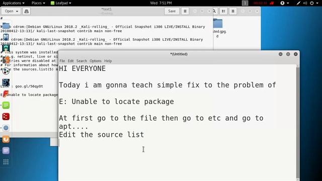 kali linux repository issue solve!!!!! E: Unable to locate Package : FIXED смотреть онлайн