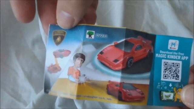 Kinder Surprise Lamborghini Automobili Red Car смотреть онлайн
