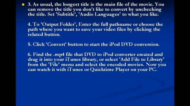 How to Convert DVD to iPod смотреть онлайн