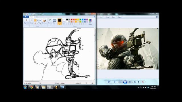 Crysis 3 Speed Art on Paint Pt 1 (Sketch) смотреть онлайн