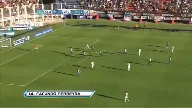 San Lorenzo vs Velez (Excelente pase y Gol de Ferreyra) Fecha 8 смотреть онлайн