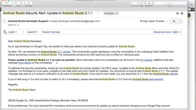 Capítulo 181 - Android Studio 2.0 Fallo de seguridad смотреть онлайн