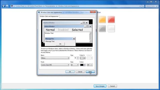 Changing font style and size in Windows by ali javed Ali Javed смотреть онлайн