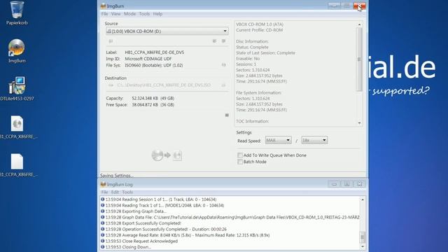 Windows: ISO Datei aus CD erstellen & brennen mit ImgBurn смотреть онлайн