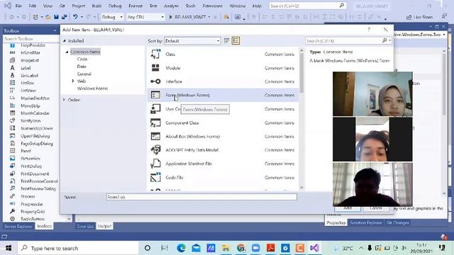 Membuat Menu Strip dan Form Biodata Visual Basic.NET смотреть онлайн
