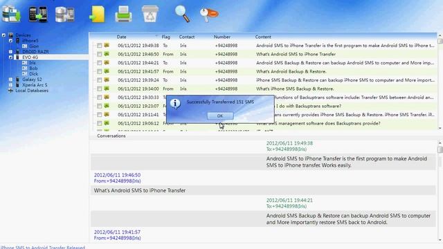 Transfer HTC EVO 4G SMS to iPhone 5 with ease смотреть онлайн