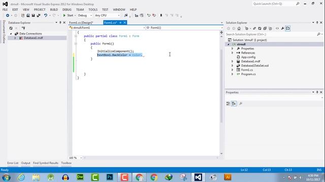 057 - C - How to change C# TextBox Background Color смотреть онлайн