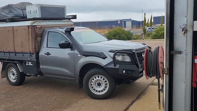 My D23 single cab with the Bullbar camera airbags and helper springs and canopy all fitted смотреть онлайн