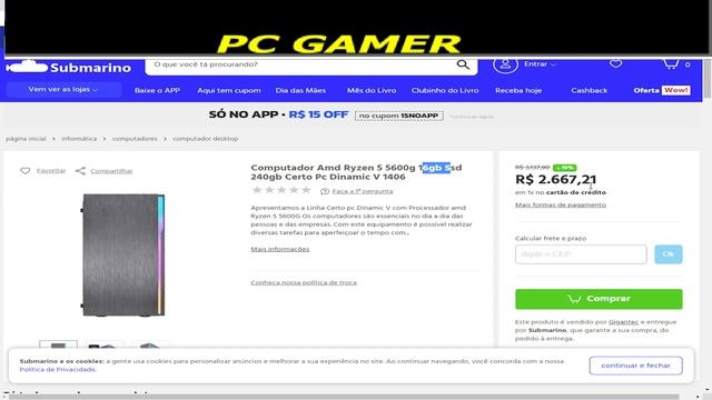 PROMOÇÃO Notebook Ryzen 5/ Computador Completo Fácil Athlon 3000G 16GB/ pc ryzen 5 5600g/Monitor смотреть онлайн