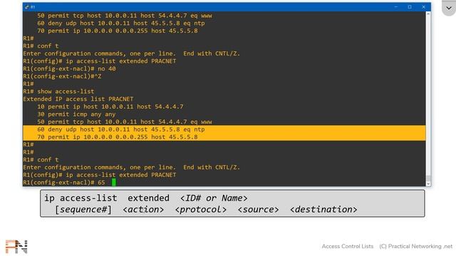 Named ACL Configuration Demonstration -- Access Control Lists (ACLs) -- Part 5 of 8 смотреть онлайн
