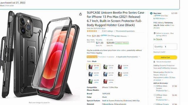 Supcase Unicorn Beetle Pro Case for iPhone 13 pro Max Unboxing, Setup, and Review смотреть онлайн