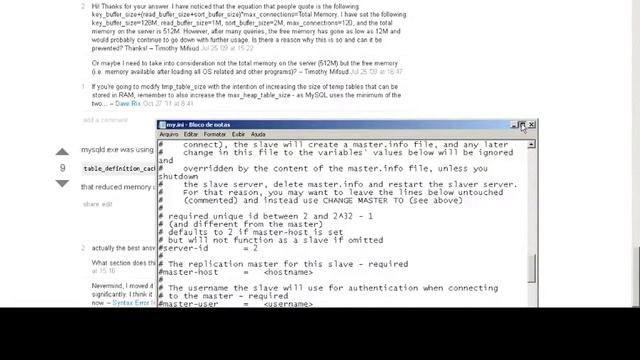 MYSQL usando muita memória RAM - SOLUÇÂO смотреть онлайн