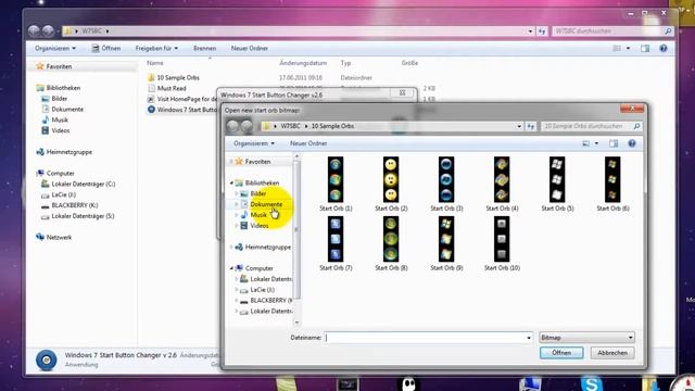 Windows 7 Startbutton changer -- how to [german] смотреть онлайн