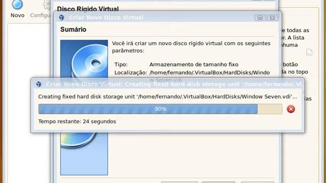 Instalando Windows 7 no Virtualbox смотреть онлайн
