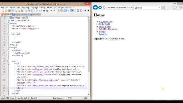 Adding Web Links and Images using HTML5 смотреть онлайн