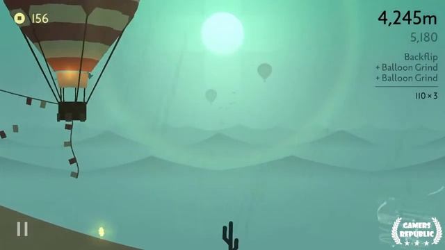 Alto's Odyssey | Jump off 2 temple steps | Pick up a Coin Magnet and Lotus Flower in one run смотреть онлайн