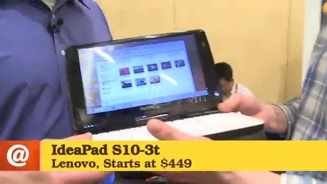 CES 2010 video - Lenovo shows off its new netbooks смотреть онлайн