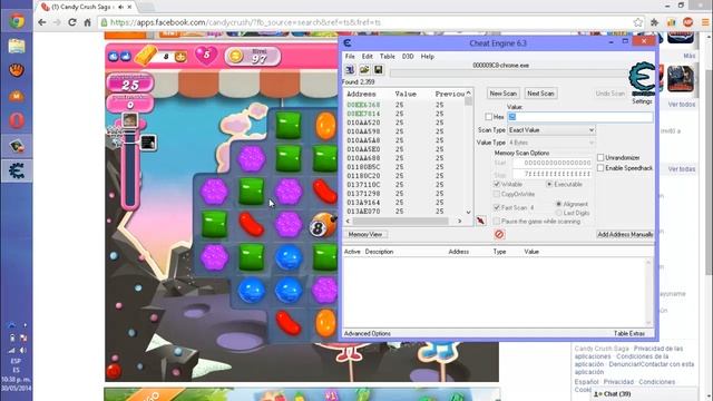 Hack para CANDY CRUSH SAGA con cheat engine 6.3 - 2014-2015 смотреть онлайн