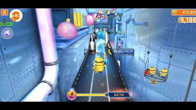 Minion rush Disco golden ticket costume minion Back to the 80 special mission BUBBLE INVASION смотреть онлайн
