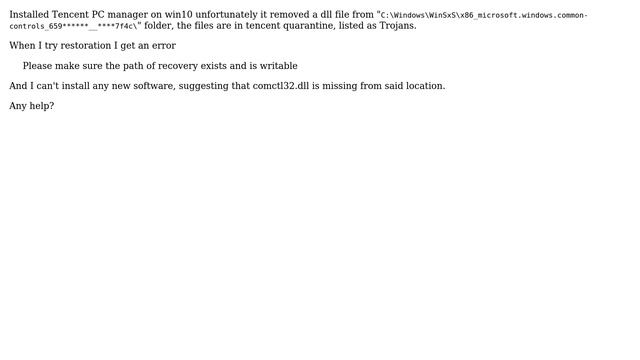 Solve comctl32.dll missing in windows WinSxS смотреть онлайн