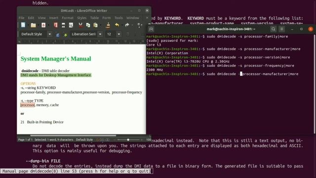 Linux Command To Find the System Configuration And Hardware Information | Using DMI Table смотреть онлайн