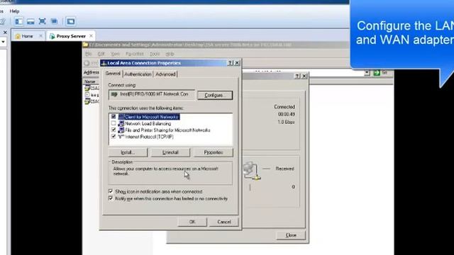 Installation and configuration of ISA 2006 on Server 2003 смотреть онлайн