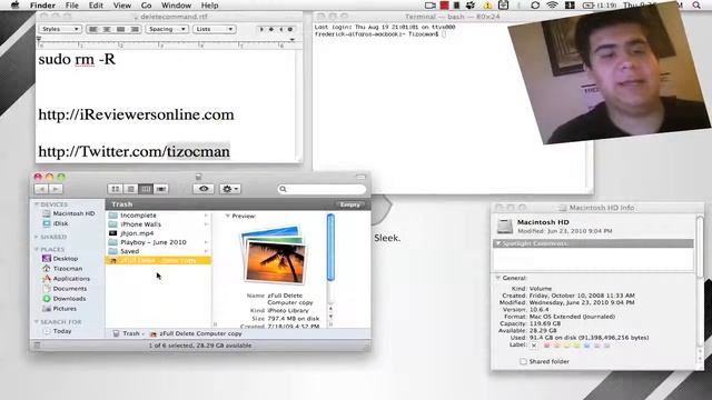 Get Complete File Space Back When Deleteing Files On MAC OS смотреть онлайн