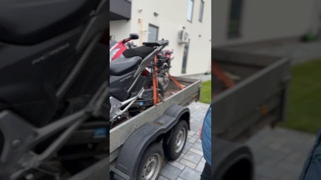 Возвращение с мото Тура по Грузии. Прицеп на 3 мотоцикла . Способ крепления 🤓 смотреть онлайн