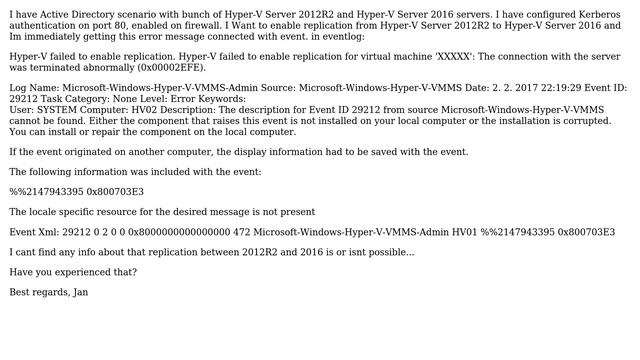 Replication establishing error between Hyper-V 2012R2 and 2016 (0x00002EFE) (2 Solutions!!) смотреть онлайн