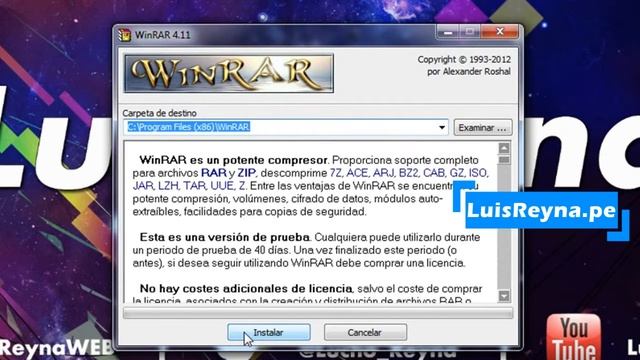 Descargar y instalar WINRAR para windows | www.LuisReyna.pe смотреть онлайн