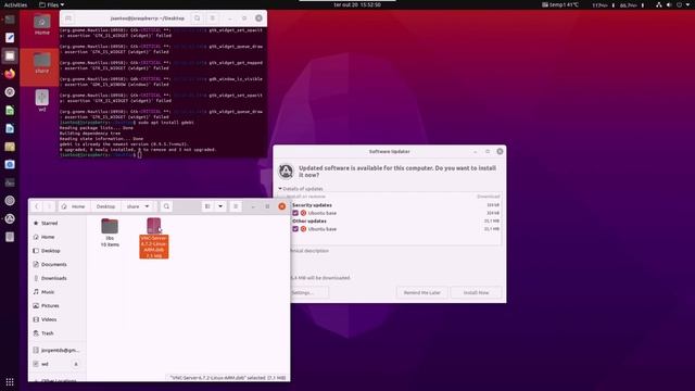 RealVNC Server on UBUNTU 20.10 (ARM64) on Raspberry Pi 4 (8GB) смотреть онлайн
