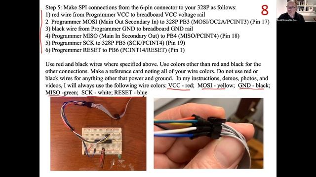 L16 ATmega328p on breadboard смотреть онлайн