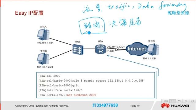Huawei 网络认证教程第一章之第32集(实施华为设备上的Easy IP)