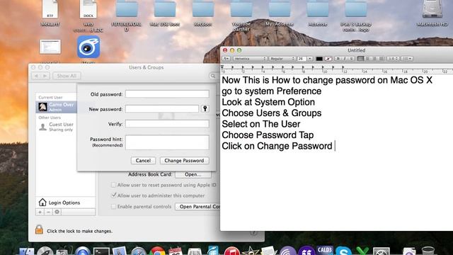 How to change Password on Mac OSX смотреть онлайн
