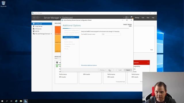 Install active directory on windows server 2019 include dns server and domain domain controller смотреть онлайн