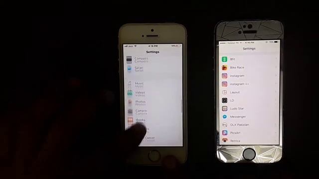 Ios 11 vs Ios 10 side by side comaparison on both iphone 5s смотреть онлайн