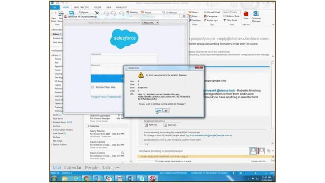 How to resolve IE Script Error from Salesforce for Outlook смотреть онлайн