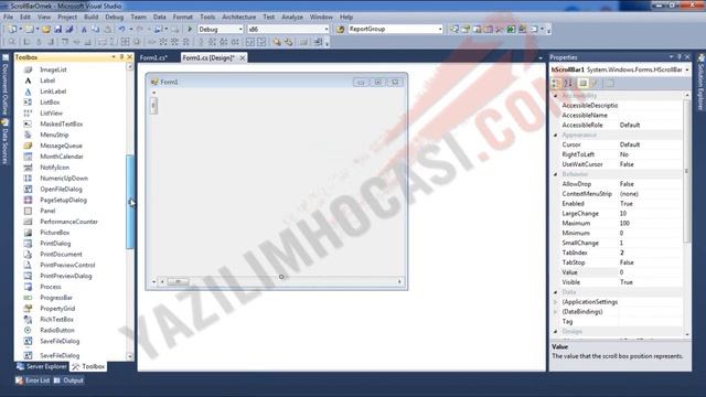 22- VScrollBar ve HScrollBar Objeleri смотреть онлайн