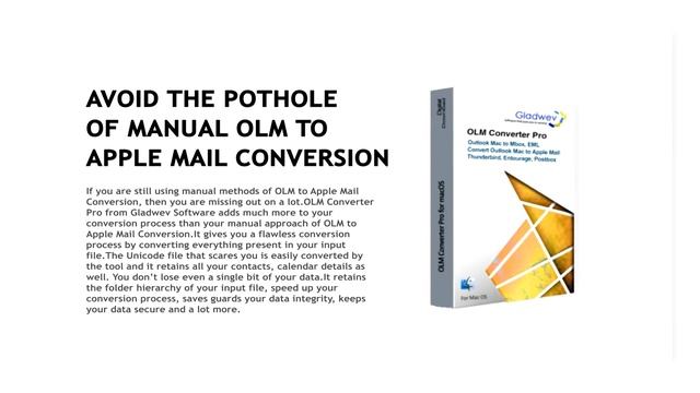 Convert OLM to Apple Mail Manually By Gladwev Software смотреть онлайн