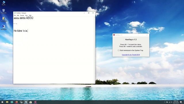 Insert ʻokina And Kahakōs With HawKeys For Windows