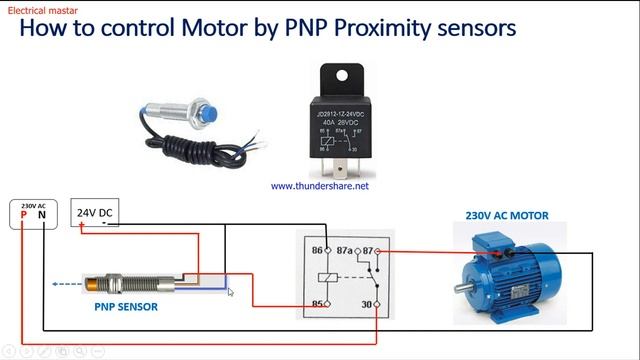 How NPN & PNP sensors working | How to control 230AC motor by using Proximity sensors смотреть онлайн