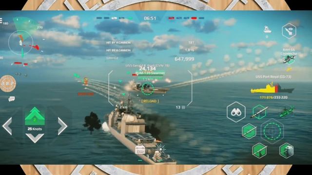 MODERN WARSHIP : DIE WHEN VICTORY OF USS PORT ROYAL CG-73 || 979.175 K DAMAGE смотреть онлайн