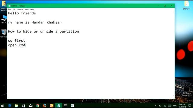 How to Hide Or Unhide A Partition in window 10 смотреть онлайн
