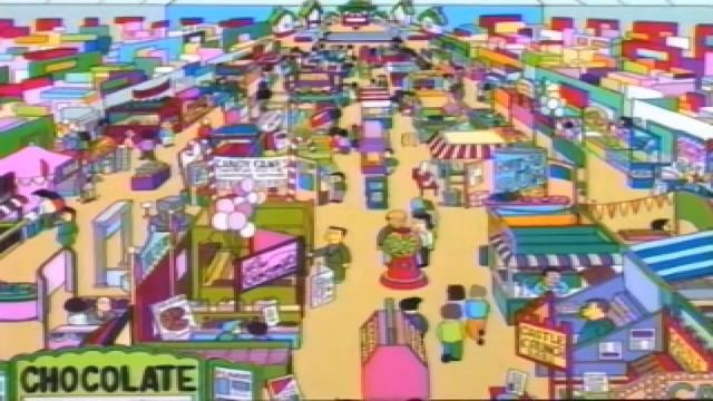 Homer and marge at the candy convention - The Simpsons смотреть онлайн
